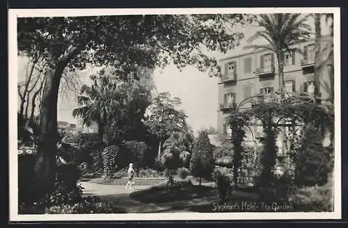 AK Le Caire, Shepheard`s Hotel, The Garden