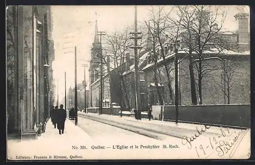 AK Quebec, L`Eglise et le Presbytere, St. Roch