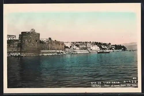 AK Tiberias, View of town from the lake