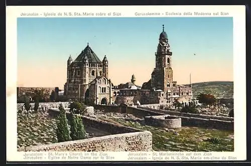 AK Jerusalem, Iglesia de N. S. Sta. Maria sobre el Sion, St. Marienkirche auf dem Zion