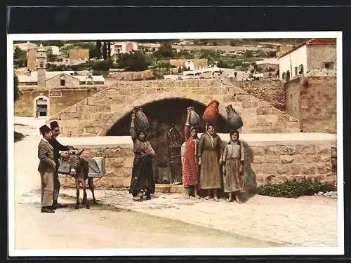 AK Nazareth, Mary`s Well, La Fontaine de la Vierge, Marienbrunnen