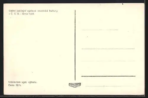 AK Brünn /Brno, Vystava Soudobe Kultury v C.S.R. 1928, Ausstellung