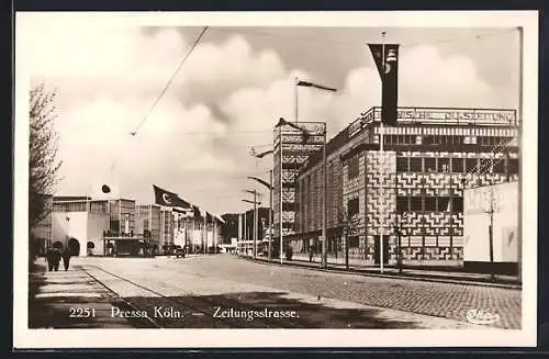 AK Köln, Pressa, Zeitungsstrasse und Staatenhaus