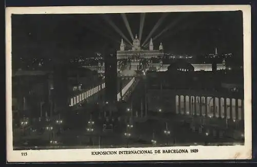 AK Barcelona, Exposicion Internacional 1929, Entrada a la Exposicion