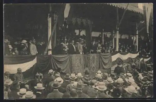 AK Hannover, Deutsche Landwirtschaftsgesellschaft 27. Wanderausstellung 1914, Eröffnung