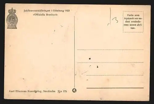 AK Göteborg, Jubileumsutställningen 1923, Fran Fyrtornet