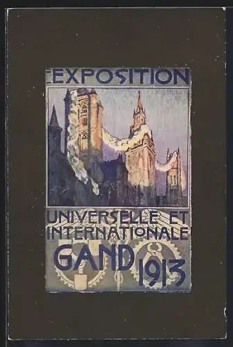 AK Gand, Exposition Universelle et Internationale 1913, Les Églises