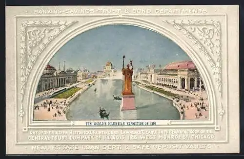 AK Chicago, The World`s Columbian Exposition of 1893, Exposition area