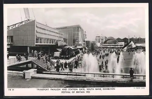 AK Festival of Britain 1951, South Bank Exhibition, Transport and Station Gate