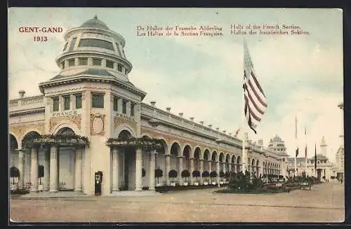 AK Gent-Gand, Ausstellung 1913, Hallen der französischen Sektion