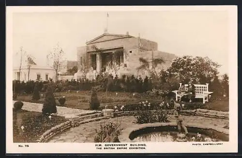 AK London, British-Empire Exhibition 1924, the Government Building