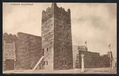 AK British Empire Exhibition 1924, Nigeria Buildings