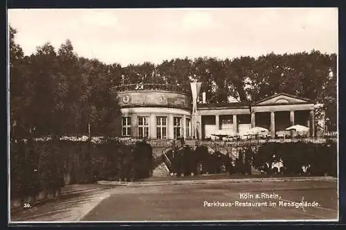 AK Köln a. Rhein, Parkhaus-Restaurant im Messgelände