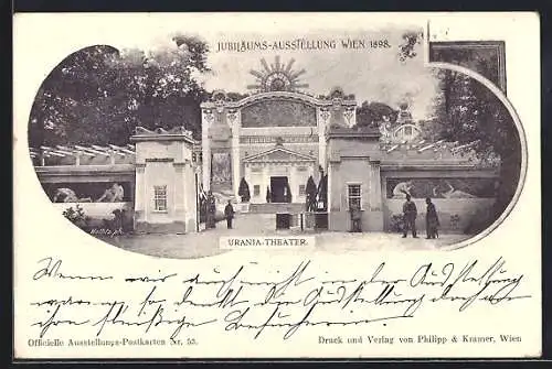 AK Wien, Jubiläums-Ausstellung 1898, Urania.Theater