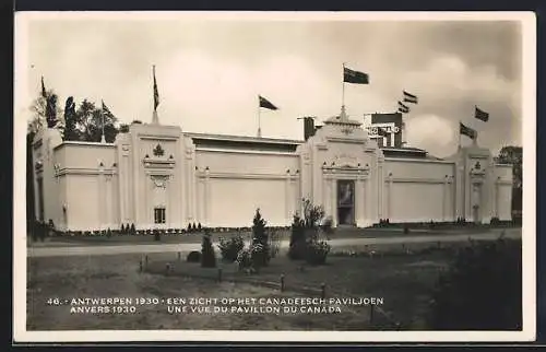 AK Antwerpen, Wereldtentoonstelling 1930, Een zicht op het Canadeesch Paviljoen