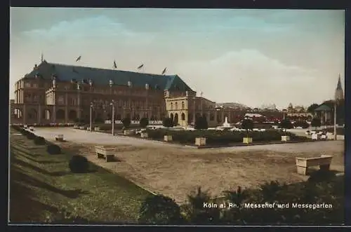 AK Köln-Deutz, Messegebäude, Messehof und Messegarten