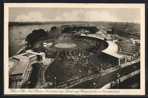 AK Köln a. Rh., Int. Presse-Ausstellung, Blick auf Freigelände und Staatenhaus