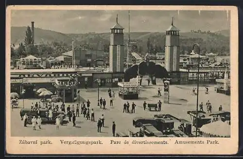 AK Brno, Blick auf den Vergnügungspark