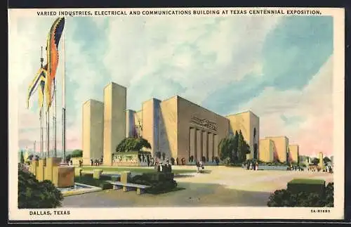 AK Dallas /Texas, Varied Industries, Electrical and Communications Buildings at Texas Centennial Exposition