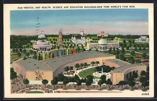 AK New York, New York World`s Fair 1939, Medical and Health, Science and Education Buildings