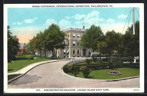 AK Philadelphia /Pa., Sesqui. Centennial International Exposition 1926, Administration Building