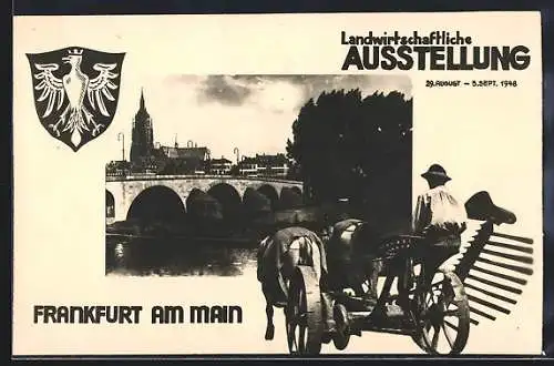 AK Frankfurt a. M., Landwirschaftliche Ausstellung 1946