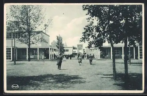 AK Dresden, Ausstellung Jahresschau Deutscher Arbeit, Teilgelände vom Aussichtsturm aus