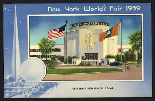 AK New York, World's Fair 1939, Administration Building