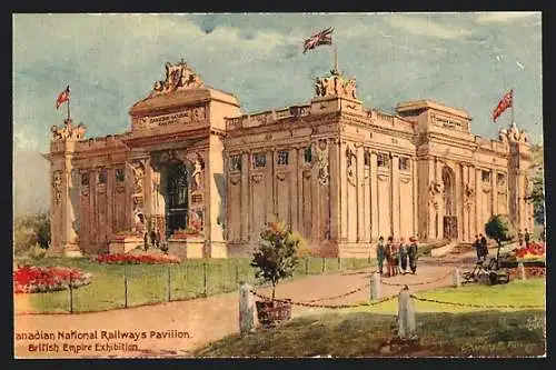 AK Wembley, British Empire Exhibitio, Canadion National Railways Pavilion