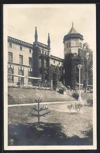 AK Altona, Gartenbau-Ausstellung 1914, Anlagen mit Terrasse