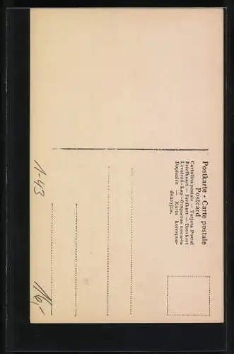 AK Prinzessin Alexandra von Hohenlohe-Langenburg als junges Mädchen