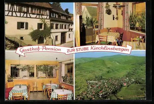 AK Kiechlinsbergen, Gasthof-Pension Zur Stube mit Innenansichten