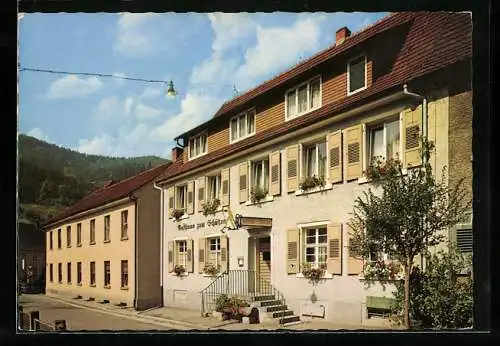 AK Hornberg / Schwarzwald, Gasthof und Pension zum Schützen v. Peter Hartmann, Poststrasse 3