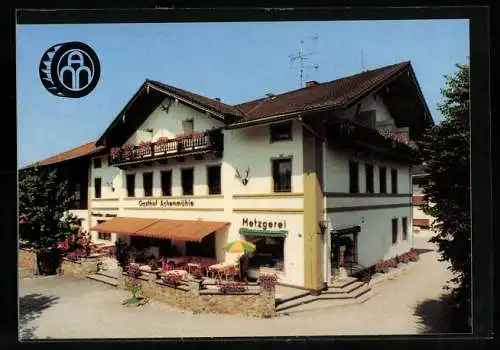 AK Achenmühle, Der Gasthof Achenmühle der Fam. Dillinger, Rohrdorfer Strasse 4