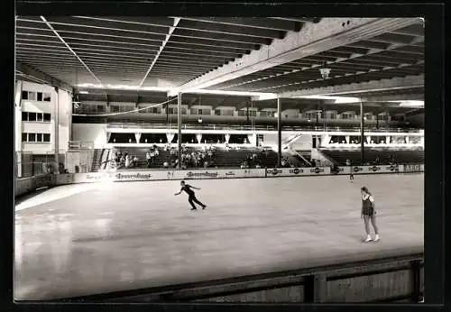 AK Oberstdorf /Allg., Das Kunsteisstadion von innen