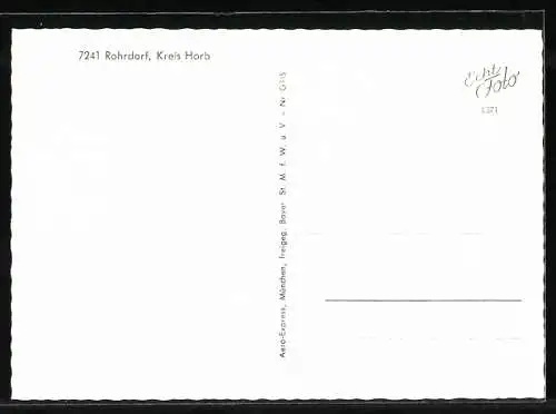 AK Rohrdorf bei Horb, Ortsansicht bei Tag