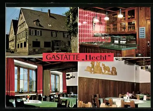 AK Neustetten-Remmingsheim, Gaststätte Hecht, Bes. Walter Visel