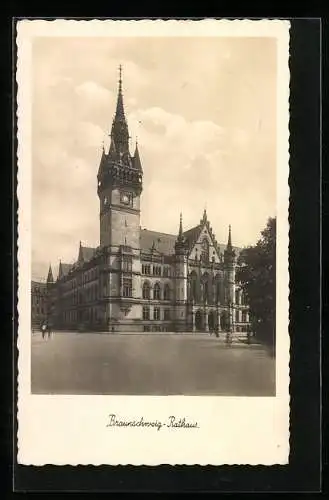 AK Braunschweig, Blick auf das Rathaus