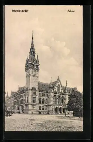 AK Braunschweig, Blick auf das Rathaus