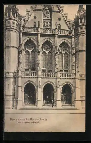 AK Braunschweig, Neues Rathaus-Portal