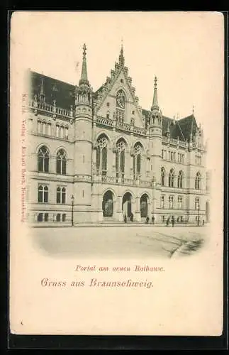 AK Braunschweig, Portal am neuen Rathaus