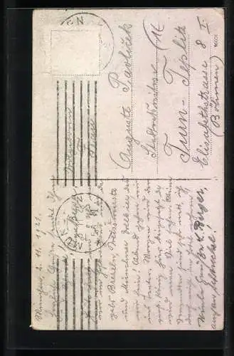 AK München, Marienplatz mit Rathaus