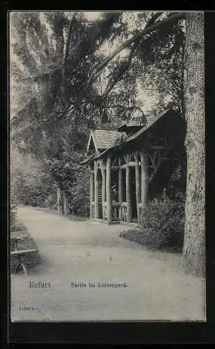 AK Erfurt, Kleine Hütte im Luisenpark