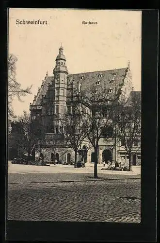 AK Schweinfurt, Blick zum Rathaus