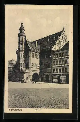 AK Schweinfurt, Blick zum Rathaus