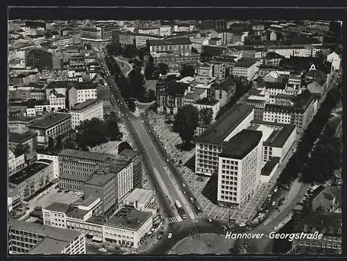 AK Hannover, Blick über die Georgstrasse