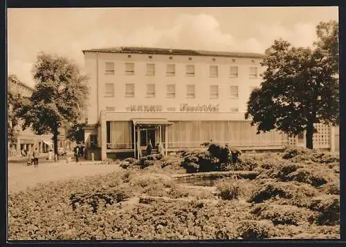 AK Nordhausen, HO-Hotel Handelshof am Albert-Kuntz-Platz