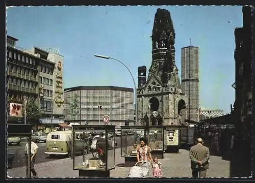 AK Berlin, Kurfürstendamm mit Gedächtniskirche