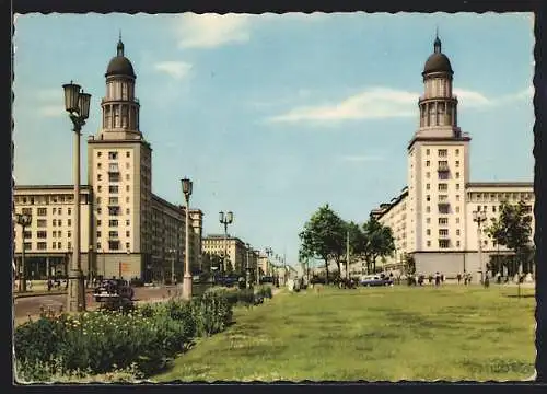 AK Berlin-Friedrichshain, Partie am Frankfurter Tor