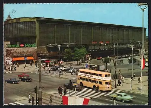 AK Berlin, Blick auf den Bahnhof Zoo